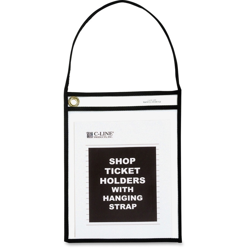 C-Line Shop Ticket Holders With Hanging Straps, Stitched – CLI41922