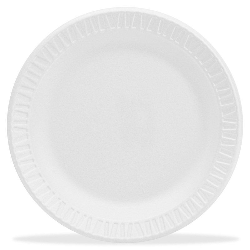 Dart Round Foam Dinnerware Plate – DCC9PWCR