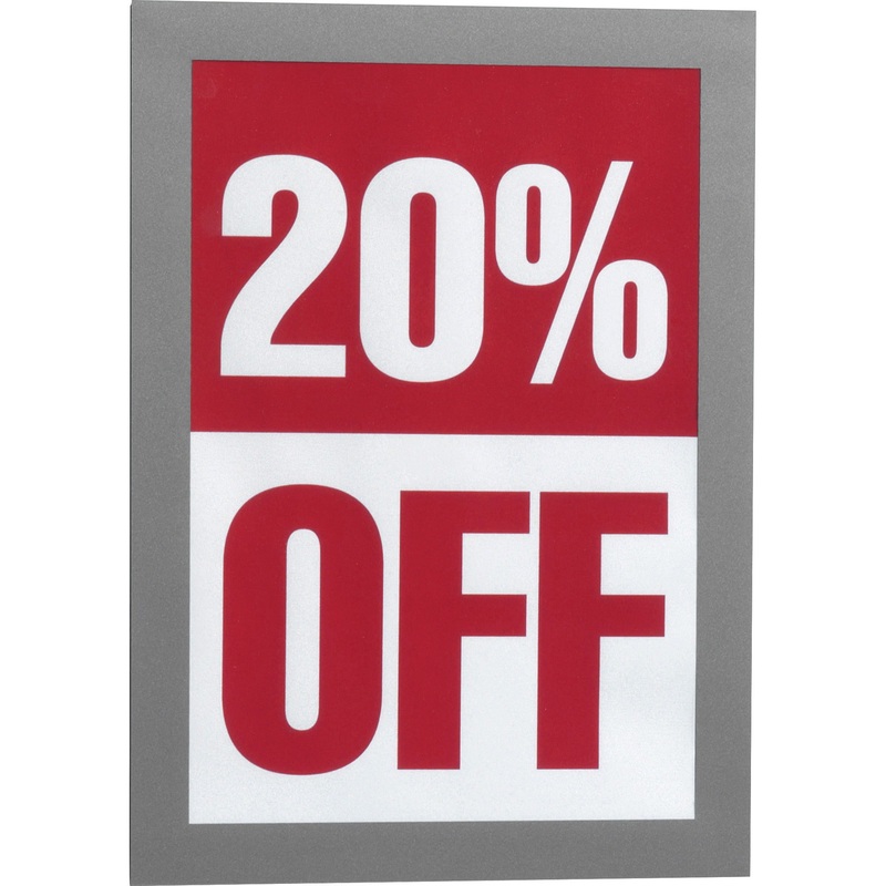 DURABLE DURAFRAME Self-Adhesive Magnetic Half-Letter Sign Holder – DBL491323