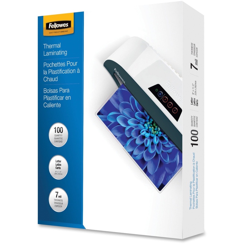 Fellowes Letter-Size Glossy Laminating Pouches – FEL52041