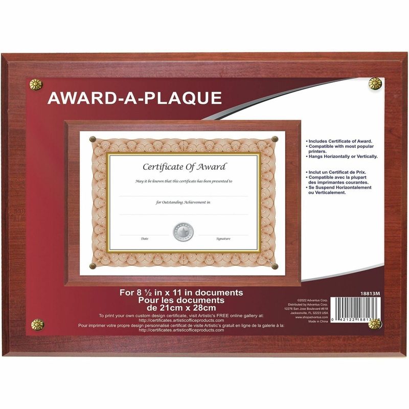 Golite nu-dell Woodgrain Award-A-Plaque – NUD18813M