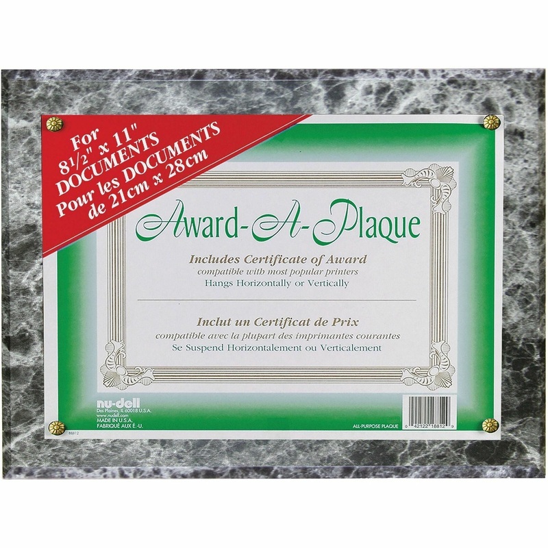 Golite nu-dell Woodgrain Award-A-Plaque – NUD18815M