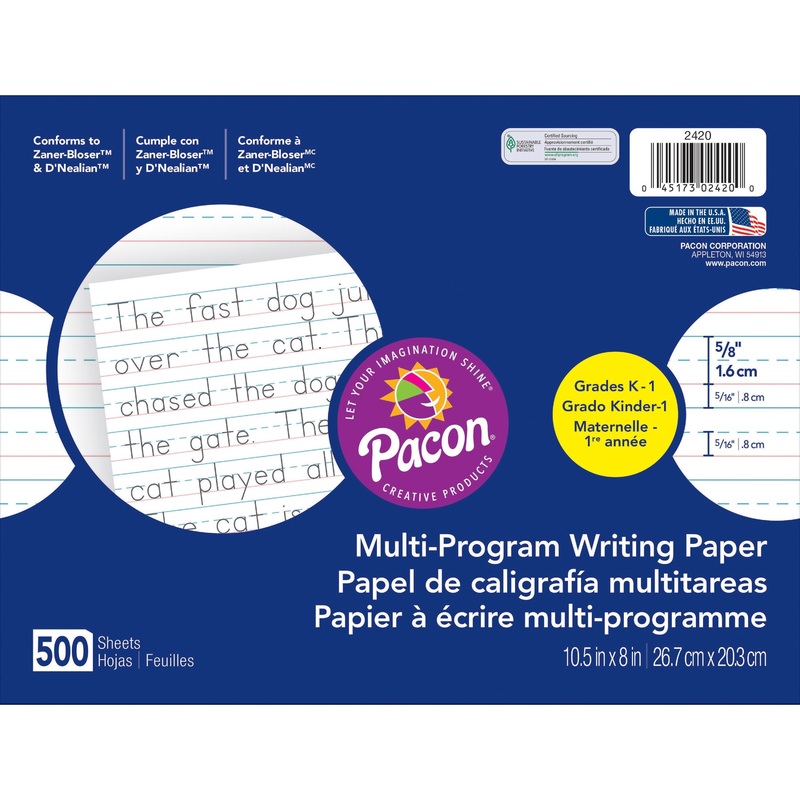 Pacon Multi-Program Handwriting Papers – PAC2420