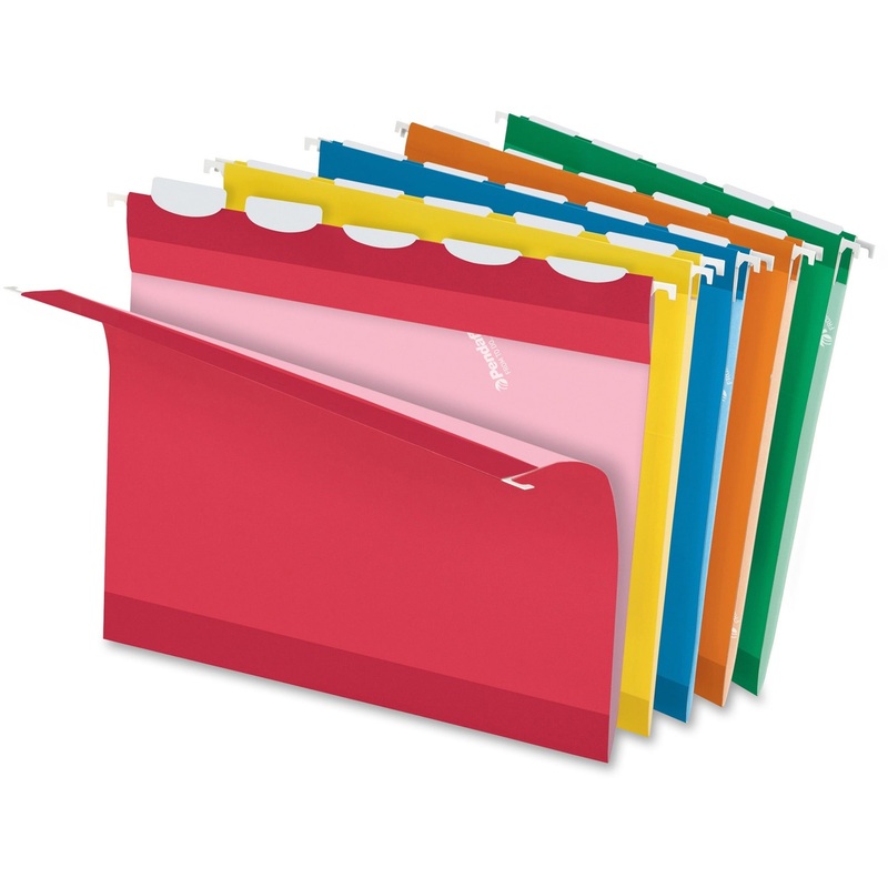 Pendaflex Ready-Tab 1/5 Tab Cut Letter Recycled Hanging Folder – PFX42592