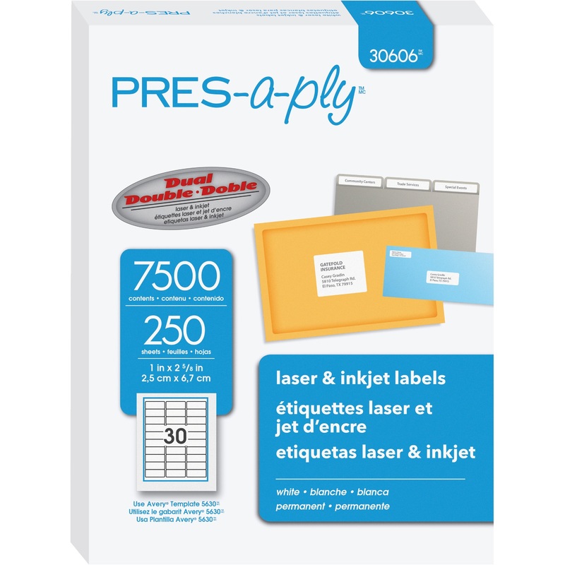 PRES-a-ply Labels – AVE30606|Permanent|No