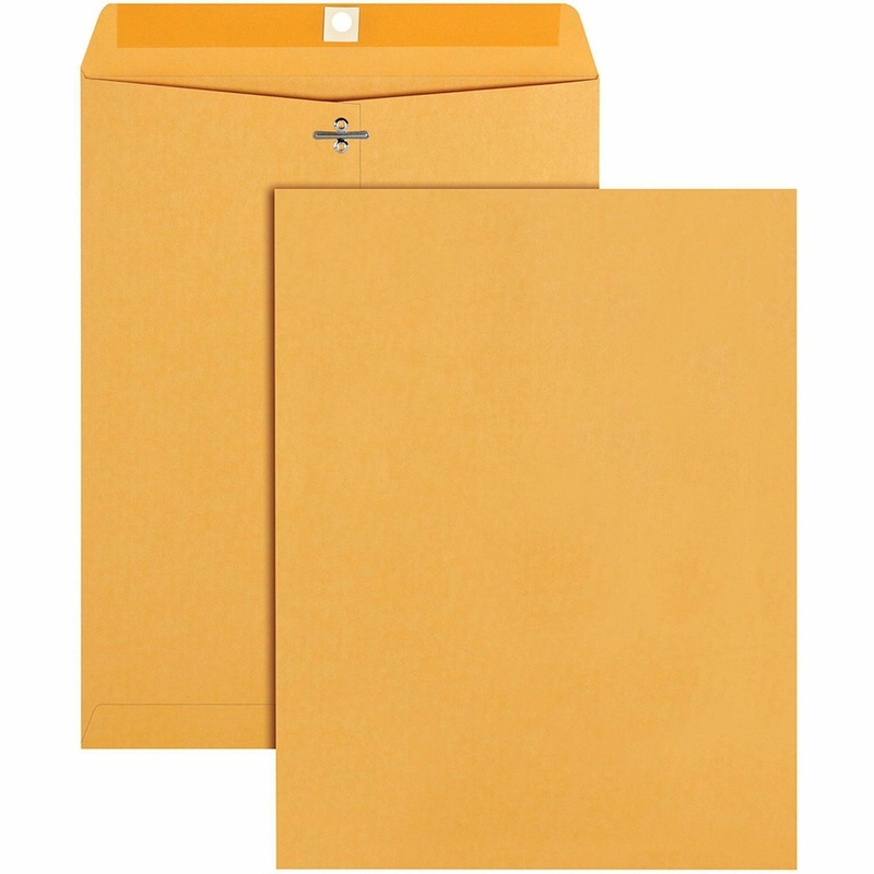 Quality Park 9-1/2 x 12-1/2 Clasp Envelopes with Deeply Gummed Flaps – QUA37893