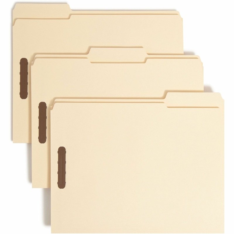 Smead 1/3 Tab Cut Letter Recycled Fastener Folder – SMD14547