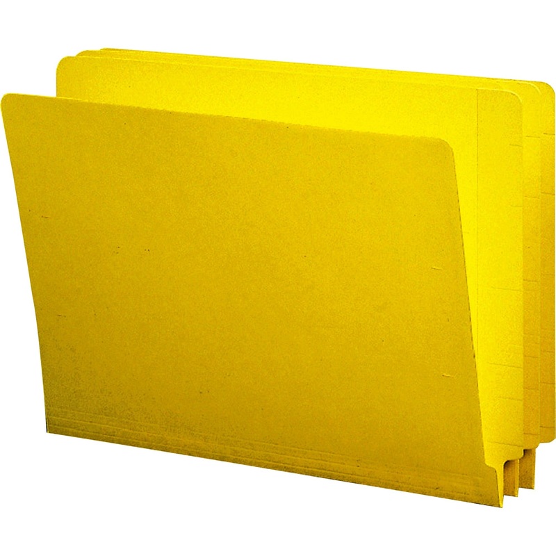 Smead Colored Straight Tab Cut Letter Recycled End Tab File Folder – SMD25910