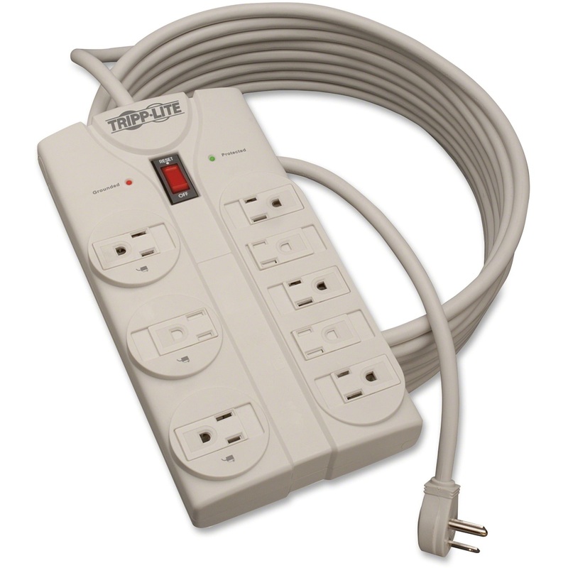Tripp Lite Surge Protector Power Strip 120V 5-15R 8 Outlet 25′ Cord 1440 Joule – TRPTLP825