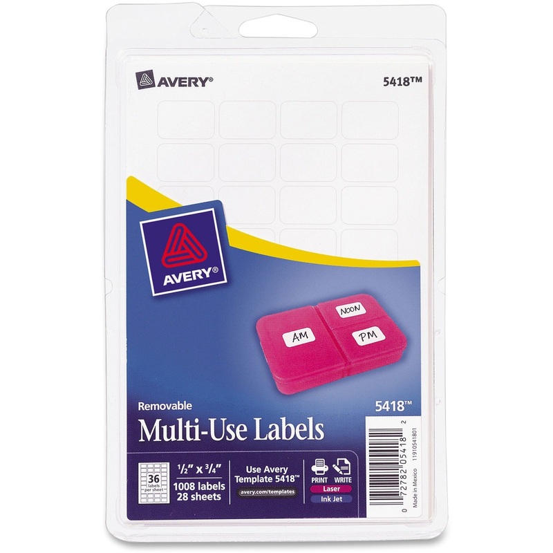 Avery Removable ID Labels – AVE05418