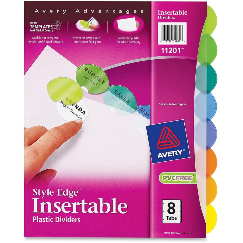 Avery Style Edge Insertable Dividers – AVE11201
