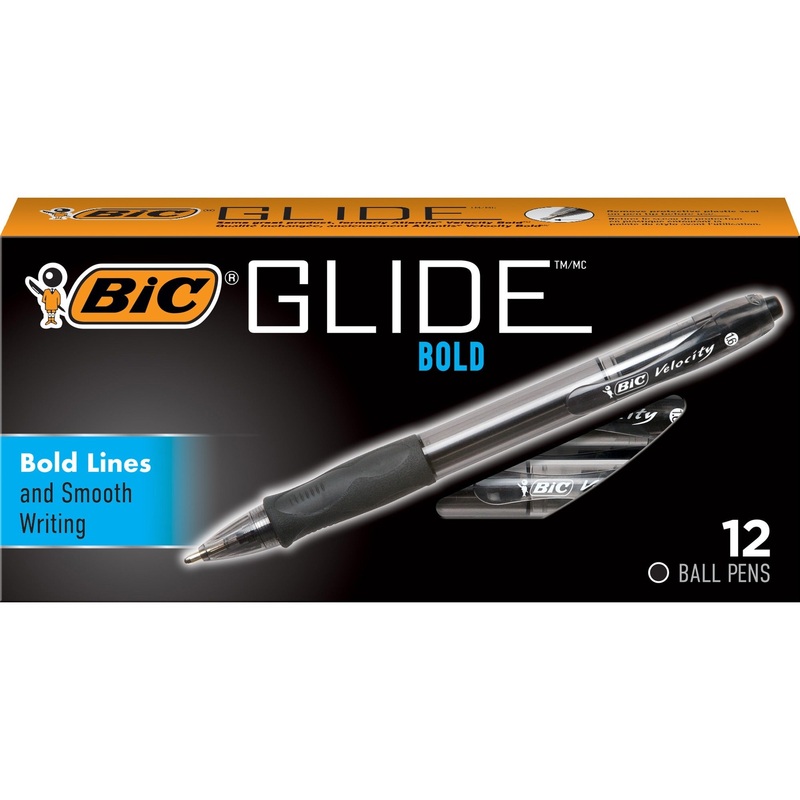 BIC Glide Bold Ball Pen – BICVLGB11BK