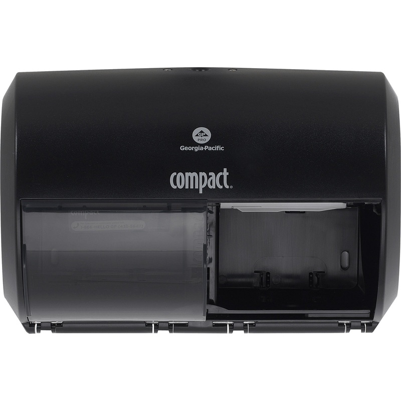 Compact 2-Roll Side-by-Side Coreless High-Capacity Toilet Paper Dispenser – GPC56784A
