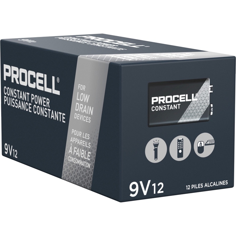 Duracell Procell Constant Power Alkaline 9V Batteries – DURPC1604BKD