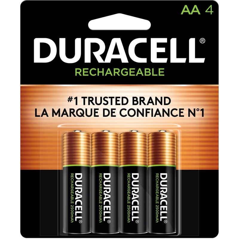 Duracell StayCharged AA Rechargeable Batteries – DURNLAA4BCD
