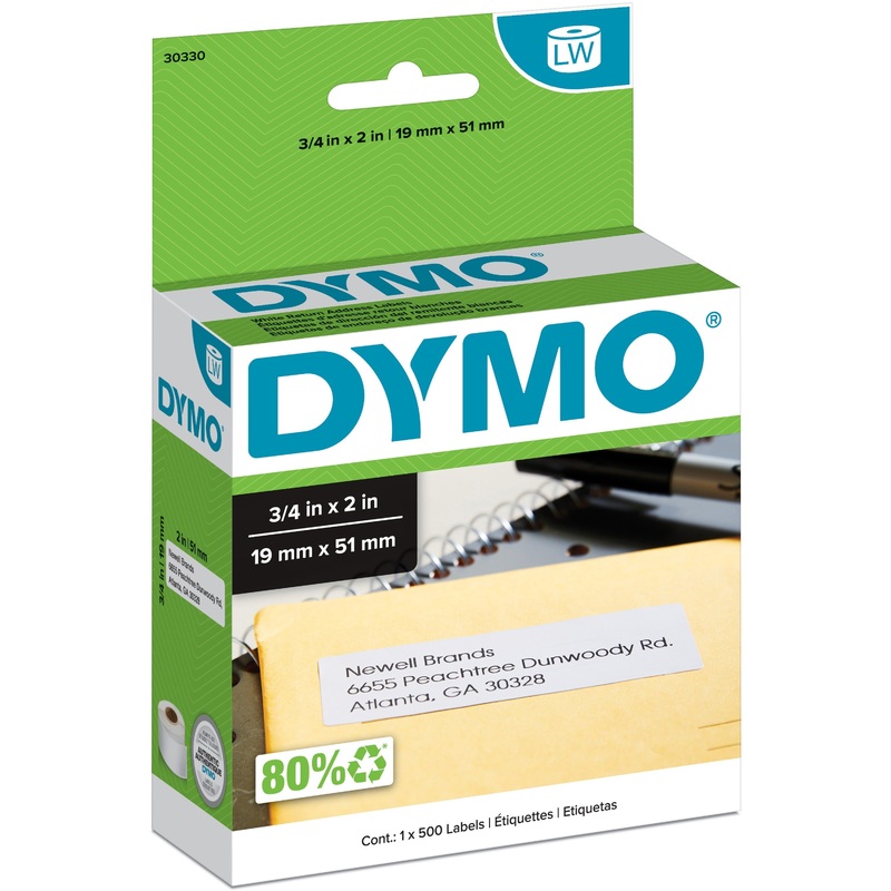 Dymo LW Return Address Labels 3/4 x 2 – DYM30330