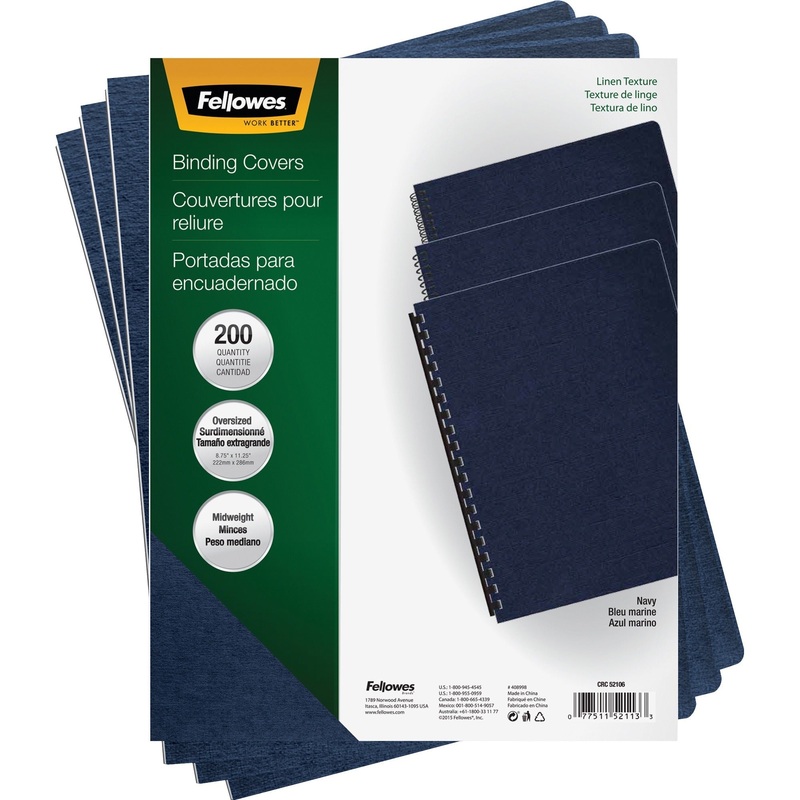Fellowes Expressions Oversize Linen Presentation Covers – FEL52113