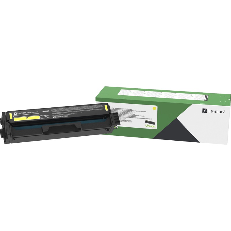 Lexmark Original Laser Toner Cartridge – Yellow – 1 Each – LEXC3210Y0
