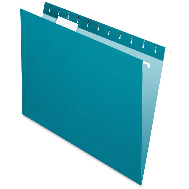 Pendaflex Essentials 1/5 Tab Cut Letter Recycled Hanging Folder – PFX81614