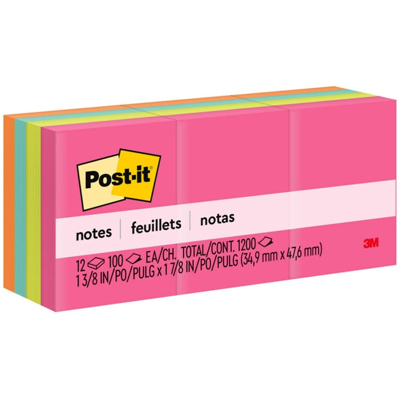 Post-it Notes Original Notepads – Poptimistic Color Collection – MMM653AN