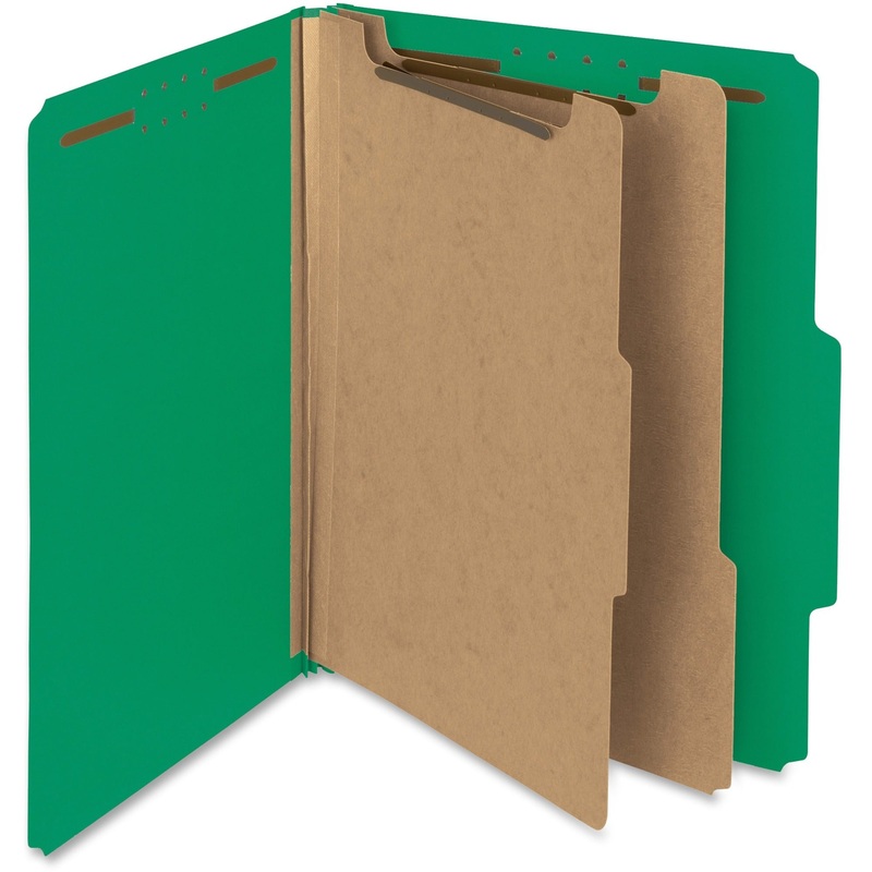 Smead 2/5 Tab Cut Letter Recycled Classification Folder – SMD14063