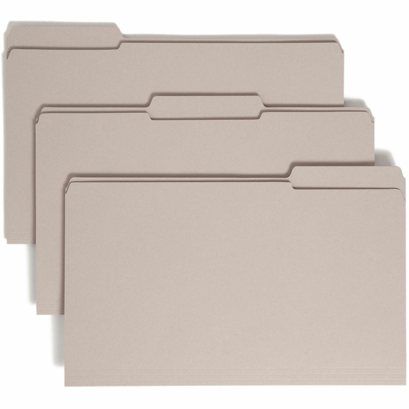 Smead Colored 1/3 Tab Cut Legal Recycled Top Tab File Folder – SMD17334
