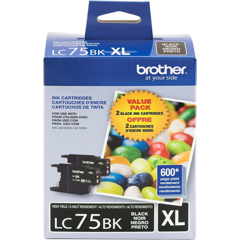 Brother LC75BK Original Ink Cartridge – BRTLC752PKS