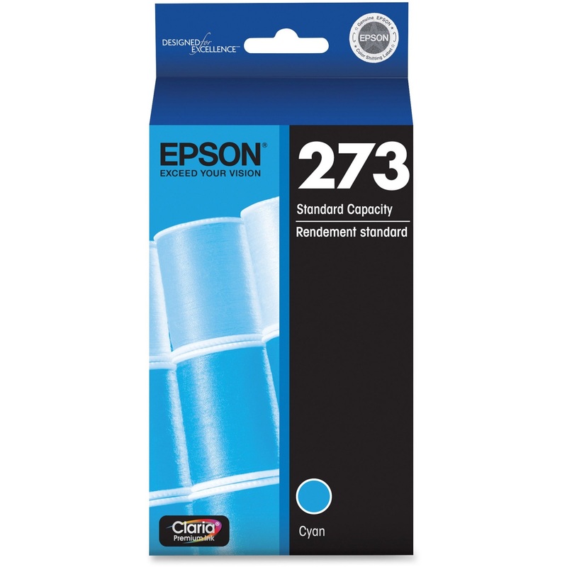 Epson Claria 273 Original Standard Yield Inkjet Ink Cartridge – Cyan – 1 Each – EPST273220S