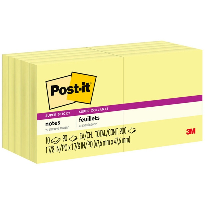 Post-it Super Sticky Adhesive Notes – MMM62210SSCY