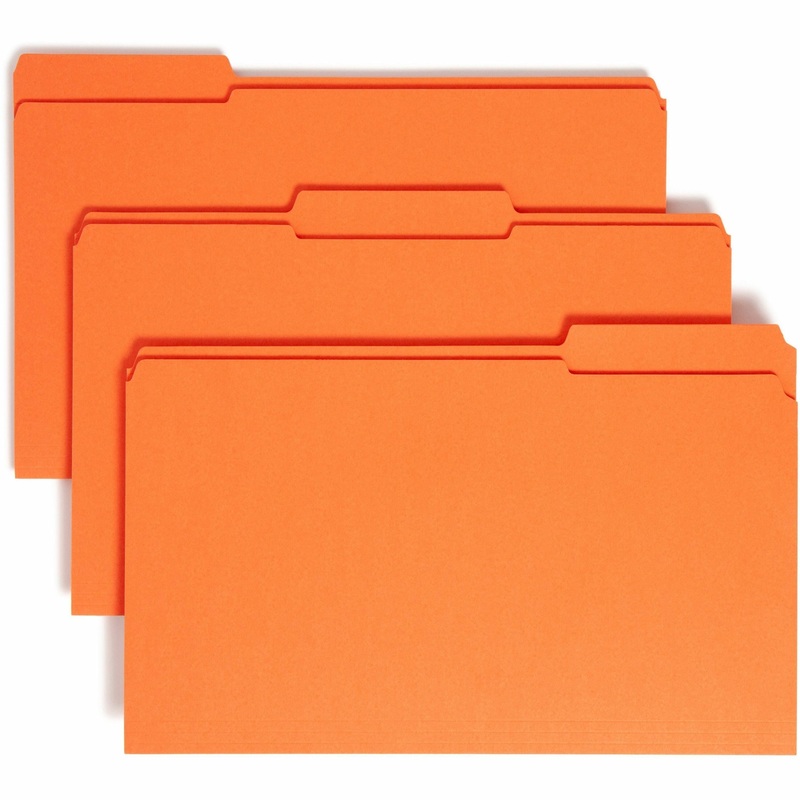 Smead Colored 1/3 Tab Cut Legal Recycled Top Tab File Folder – SMD17534