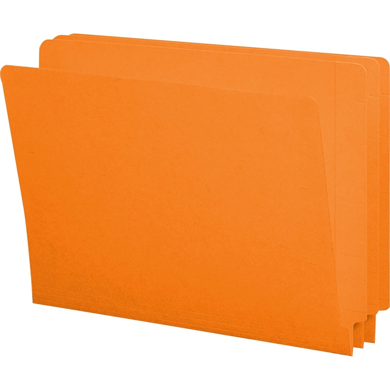 Smead Shelf-Master Straight Tab Cut Letter Recycled End Tab File Folder – SMD25510