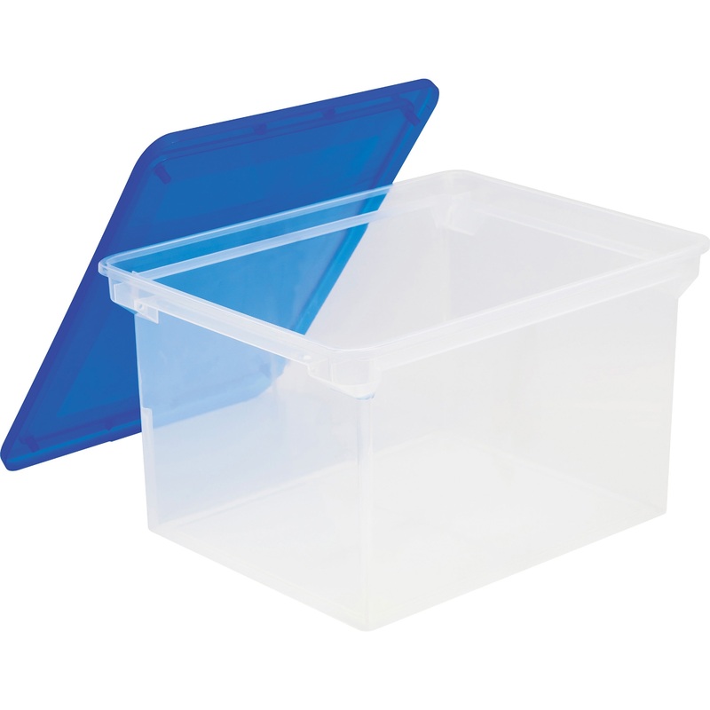 Storex Plastic File Tote Storage Box – STX61508U04C
