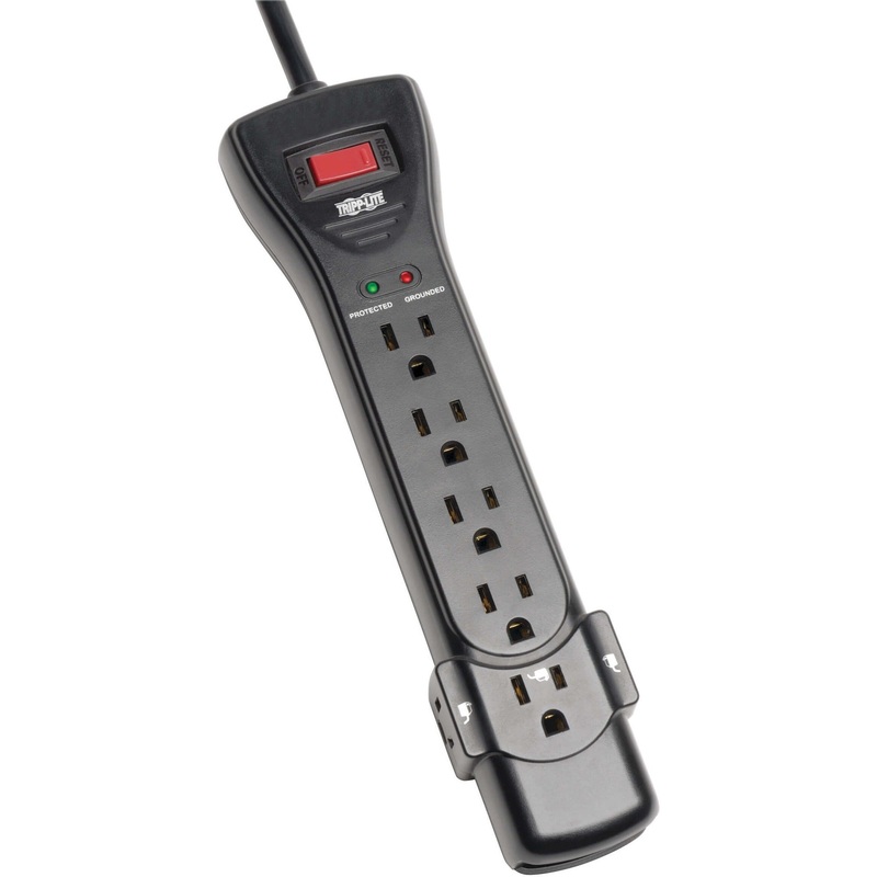 Tripp Lite Surge Protector Power Strip 120V 7 Outlet 7′ Cord 2160 Joules Black – TRPSUPER7B
