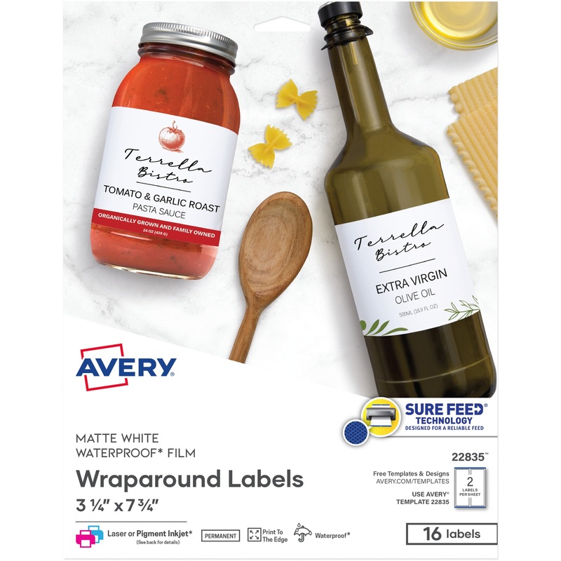 Avery Durable Waterproof Labels, 3.25 x 7.75 , 16 Total – AVE22835