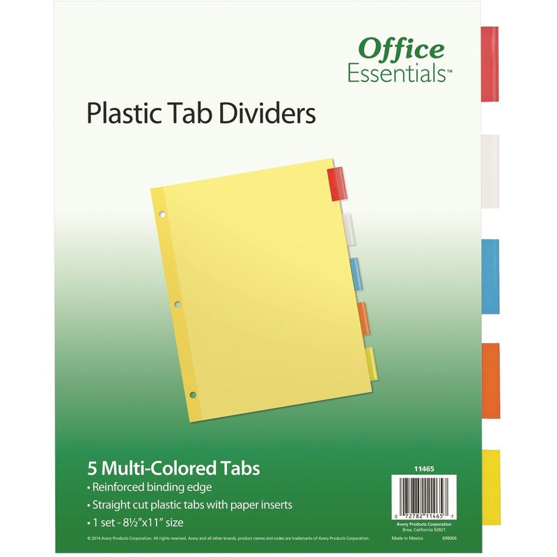Avery Office Essentials Insertable Dividers – AVE11465