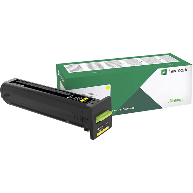 Lexmark Original Laser Toner Cartridge – Yellow – 1 Each – LEX72K00YG