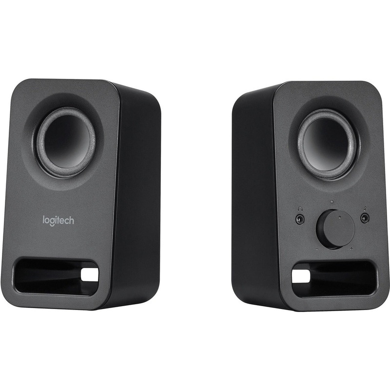 Logitech Multimedia Speakers Z150 with Clear Stereo Sound (Midnight Black, 3W RMS) – LOG980000802