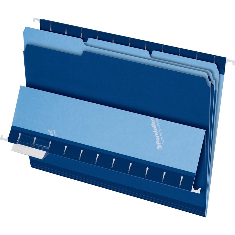 Pendaflex 1/3 Tab Cut Letter Recycled Top Tab File Folder – PFX421013NAV