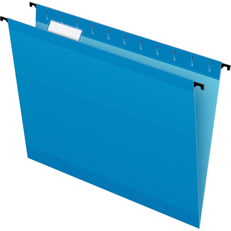 Pendaflex SureHook 1/5 Tab Cut Letter Recycled Hanging Folder – PFX615215BLU