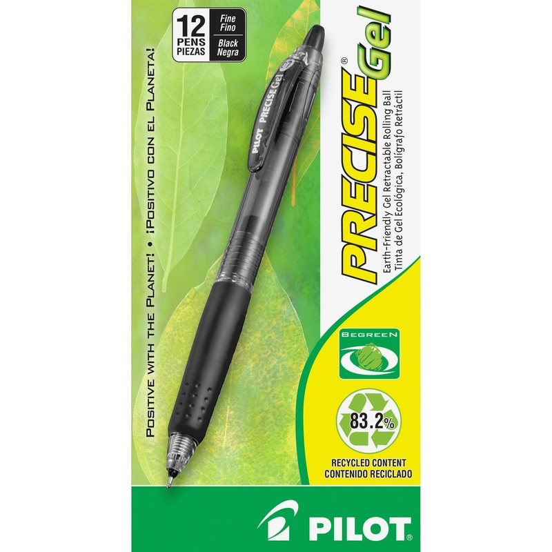 Pilot Precise Gel Fine Retractable BeGreen Pens – PIL15001