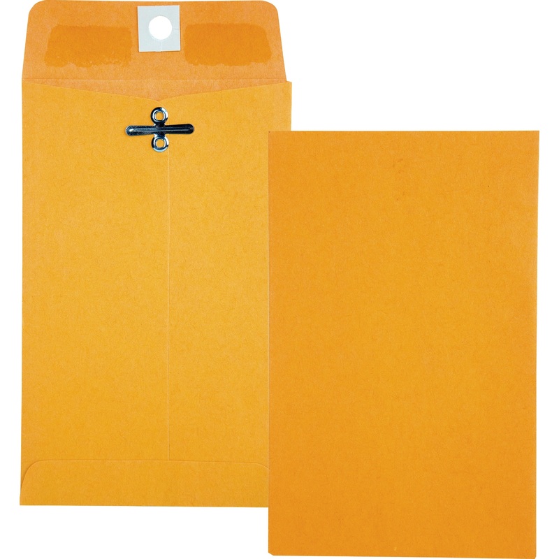 Quality Park 4 x 6-3/8 Clasp Envelopes with Deeply Gummed Flaps – QUA37815