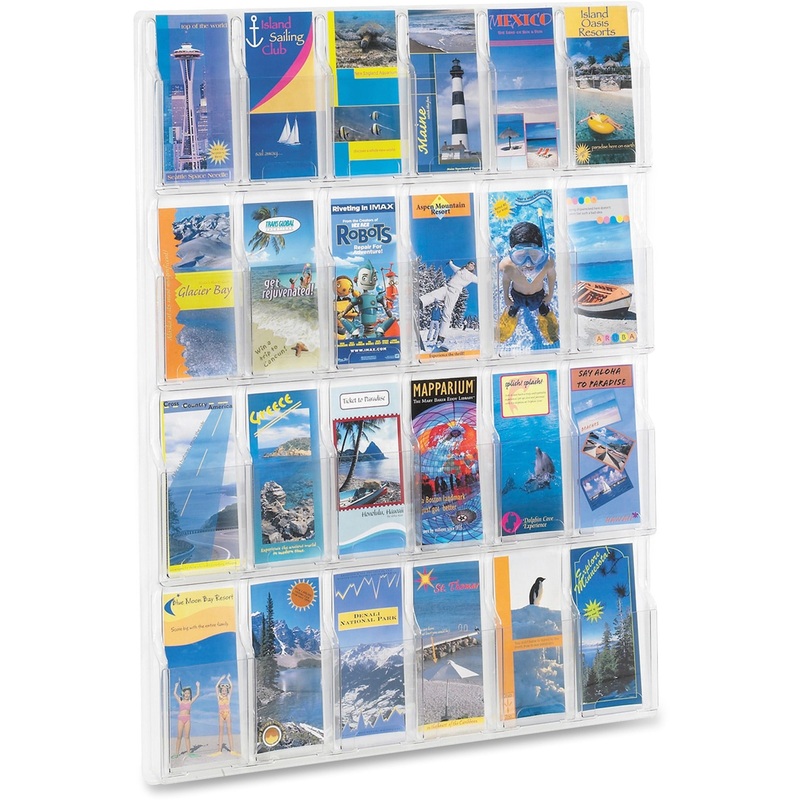 Safco 24-Pamphlet Display Rack – SAF5601CL