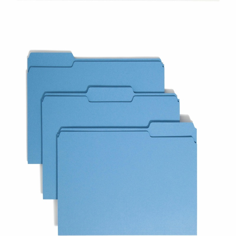 Smead 1/3 Tab Cut Letter Recycled Top Tab File Folder – SMD12043
