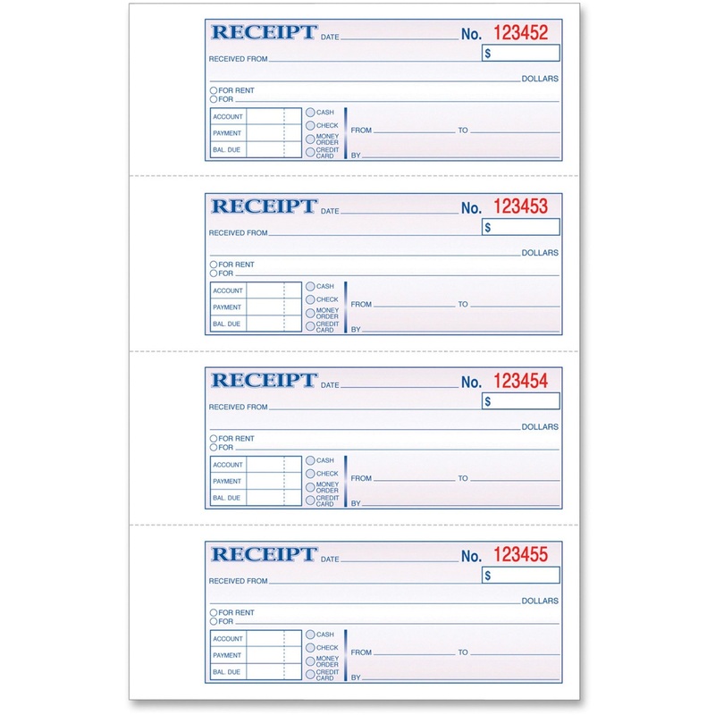 TOPS Money/Rent Receipt Book – TOP46806