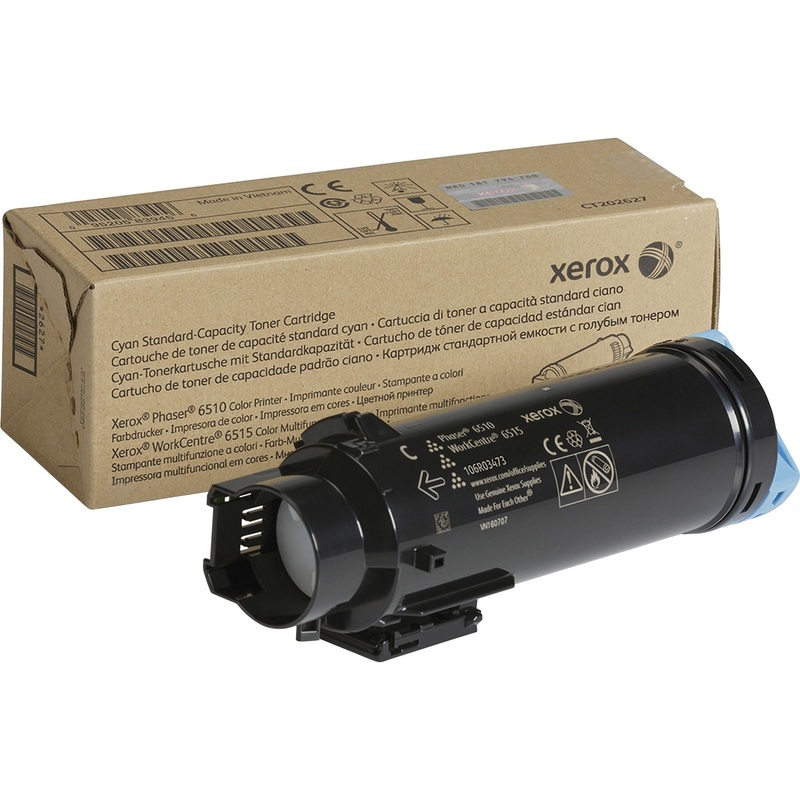 Xerox Original Standard Yield Laser Toner Cartridge – Cyan – 1 Each – XER106R03473