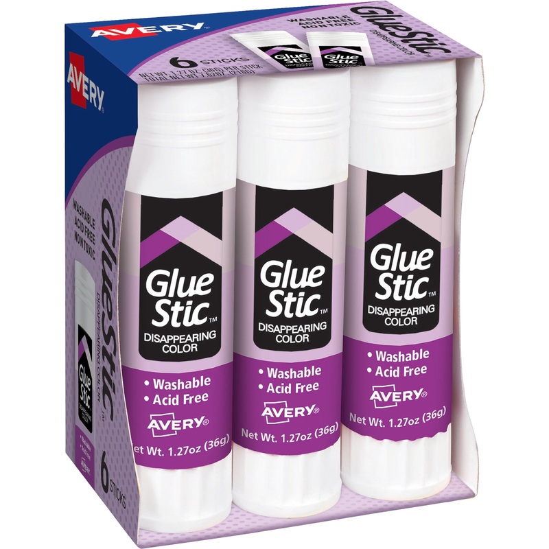 Avery Glue Stic with Disappearing Purple Color – AVE98071