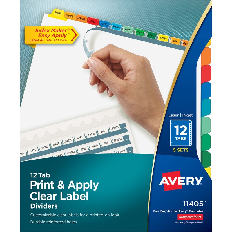 Avery Index Maker Index Divider – AVE11405