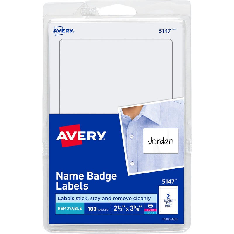Avery Print or Write Name Badge Labels – AVE5147