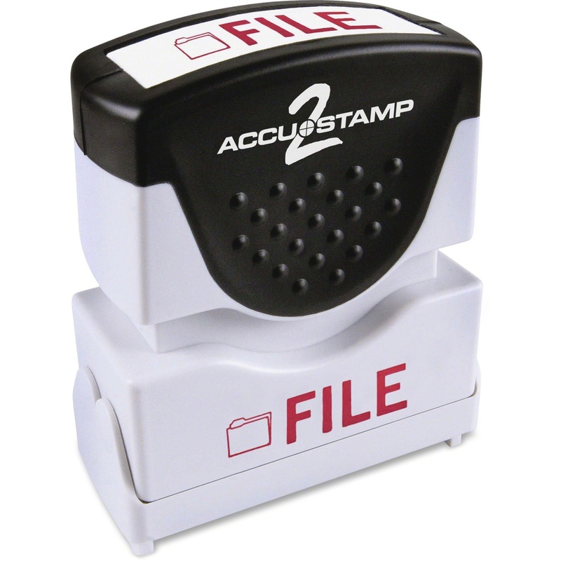 Consolidated Stamp Pre-inked 2-color FILE Message Stamp – COS035576
