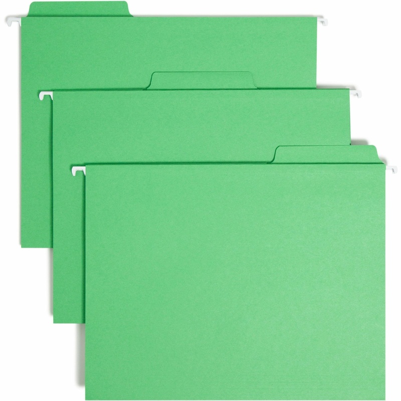 Smead FasTab 1/3 Tab Cut Letter Recycled Hanging Folder – SMD64098